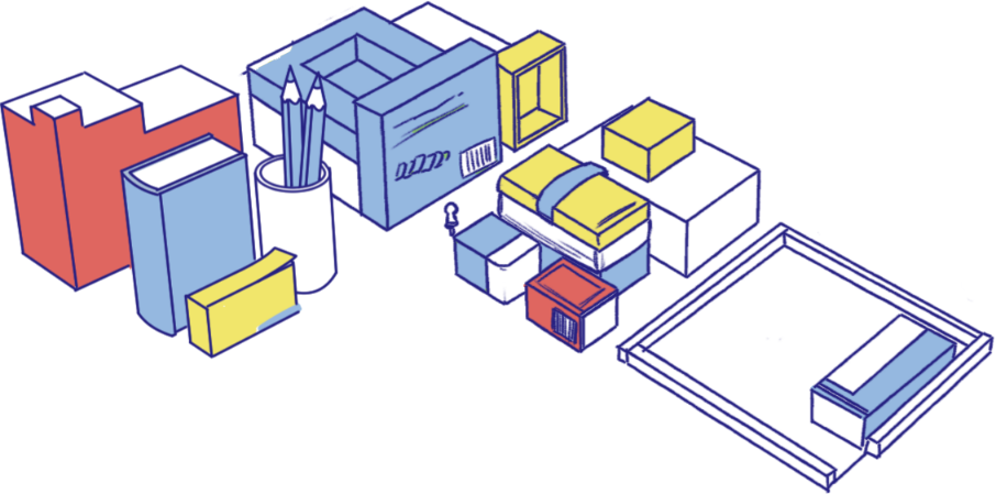 学校のアイソメトリックイラスト