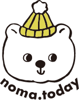 ニット帽を被ったシロクマのオリジナルキャラクター