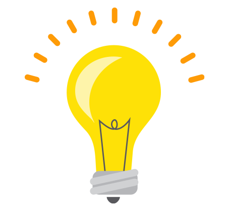 ひかる豆電球のイラスト